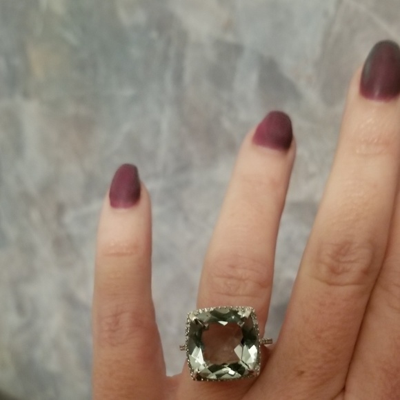 10 carat green amethyst ring - Picture 6 of 6